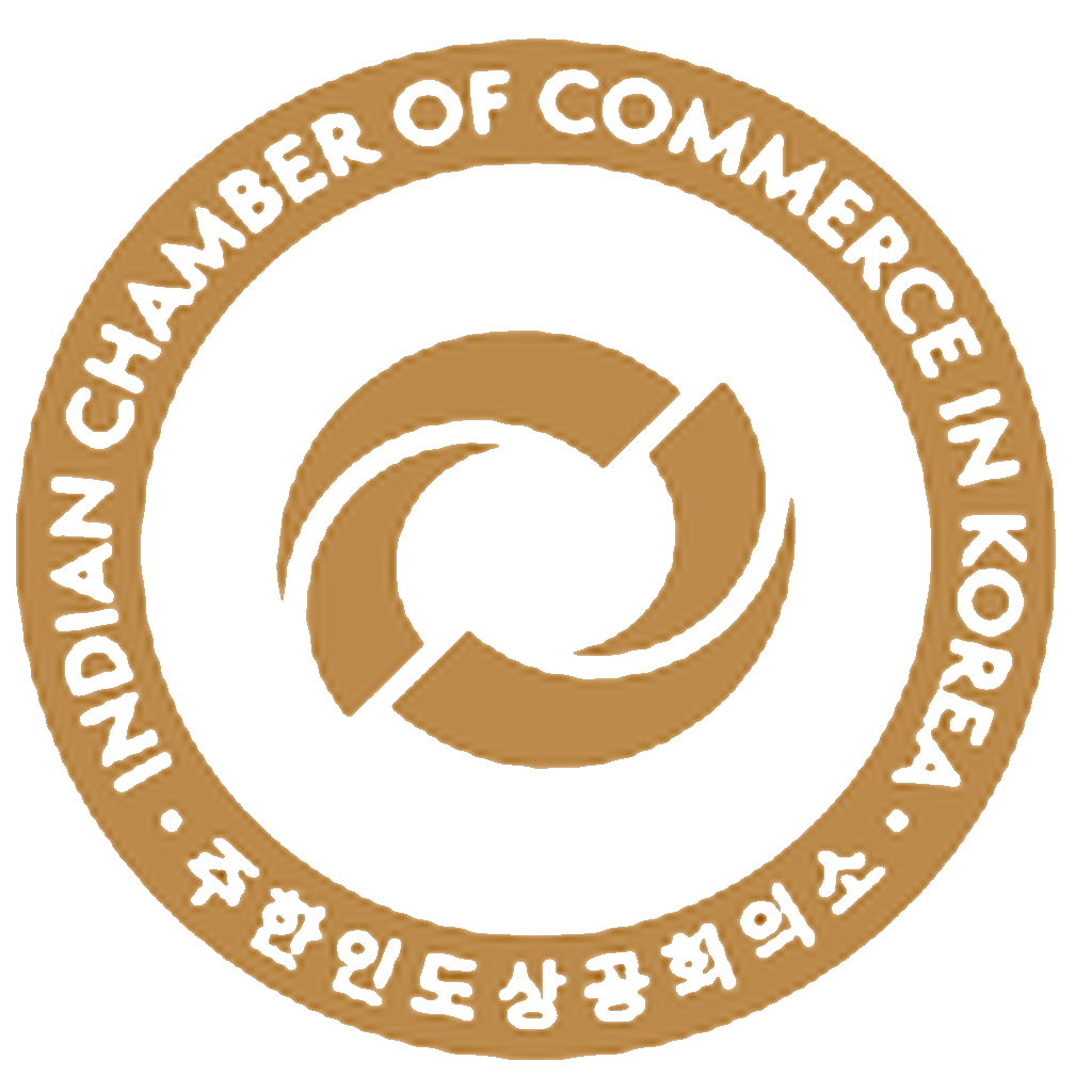 Official Indian Chamber of Commerce in Korea Gold Emblem